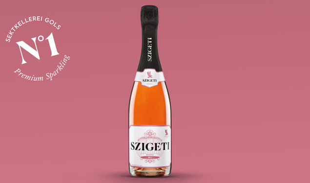Der vergoldete BIO ROSÉ BRUT – don’t forget to taste.